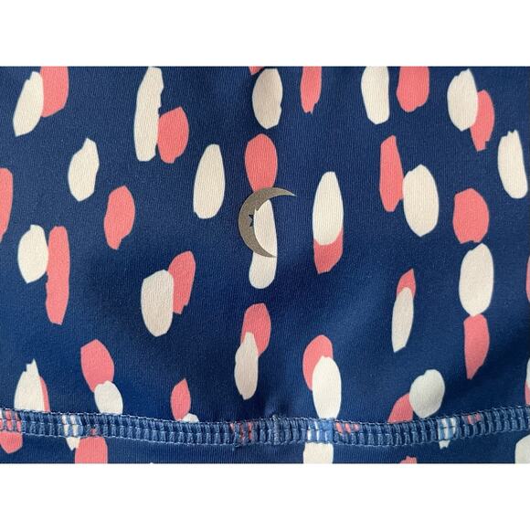 Zyia Active Light n Tight Capri Size 8-10 Drop of Spring 20" Blue Pink Pockets - Picture 6 of 10